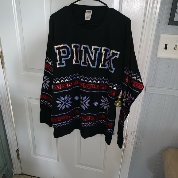PINK Victoria's Secret Tops - Pink ugly sweater
